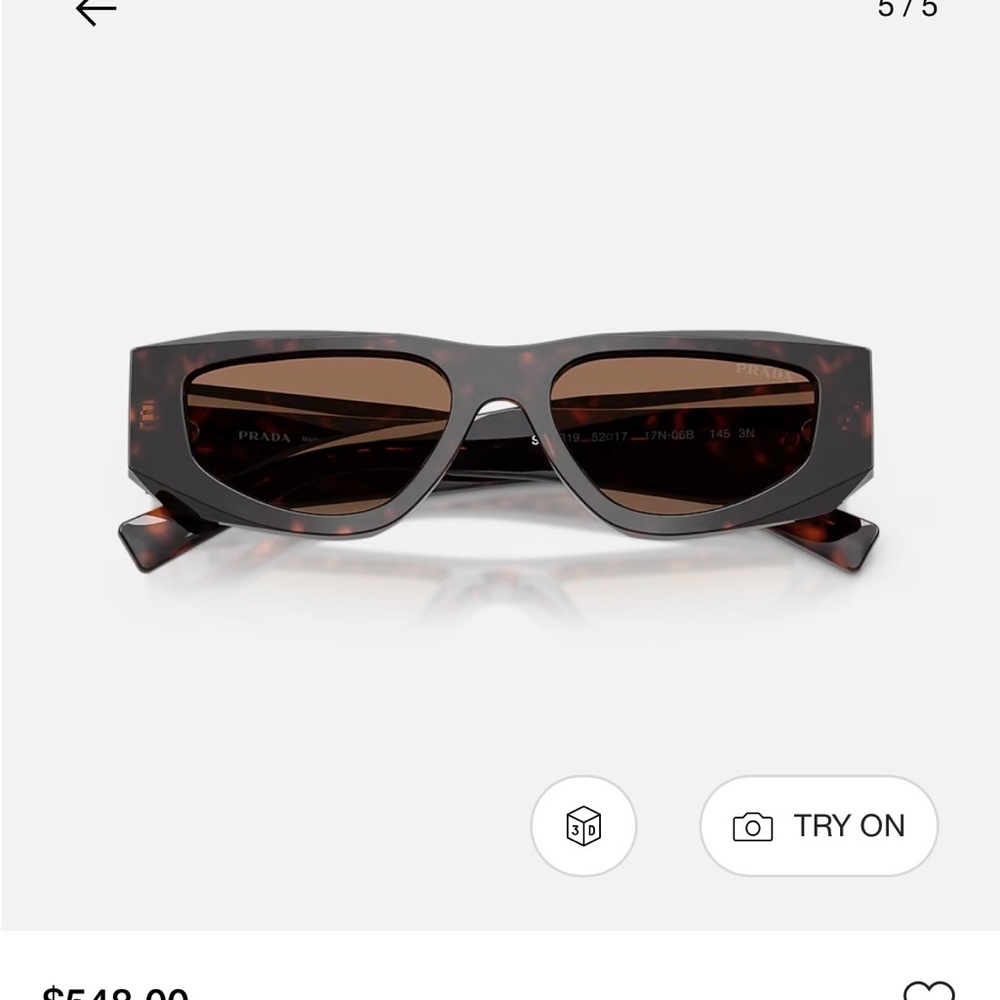 Prada Brown Tortoise Sunglasses